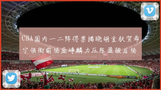 CBA国内一二阵得票揭晓胡金秋贺希宁领衔前场庞峥麟力压陈盈骏后场